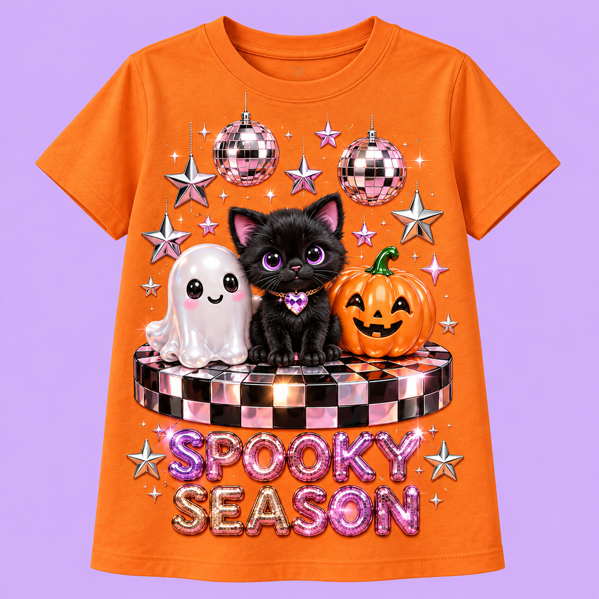 Camiseta Spooky Season naranja
