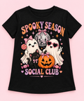 Camiseta Spooky Season Social Club negra – diseño corregido