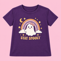 Camiseta Stay Spooky morada