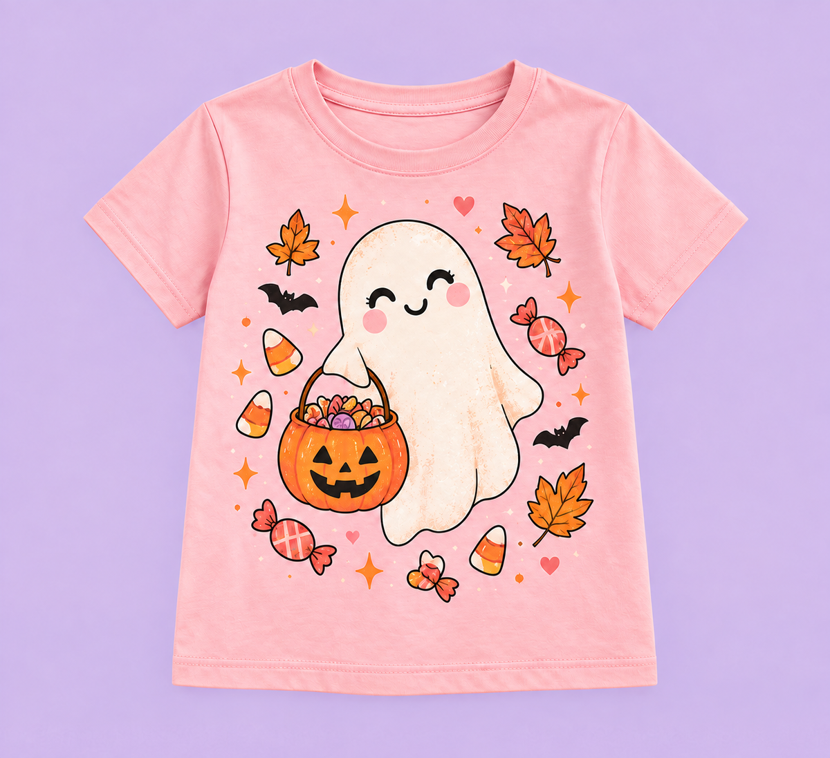 Camiseta Sweet Boo rosada