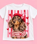 Camiseta Teckel Love blanca