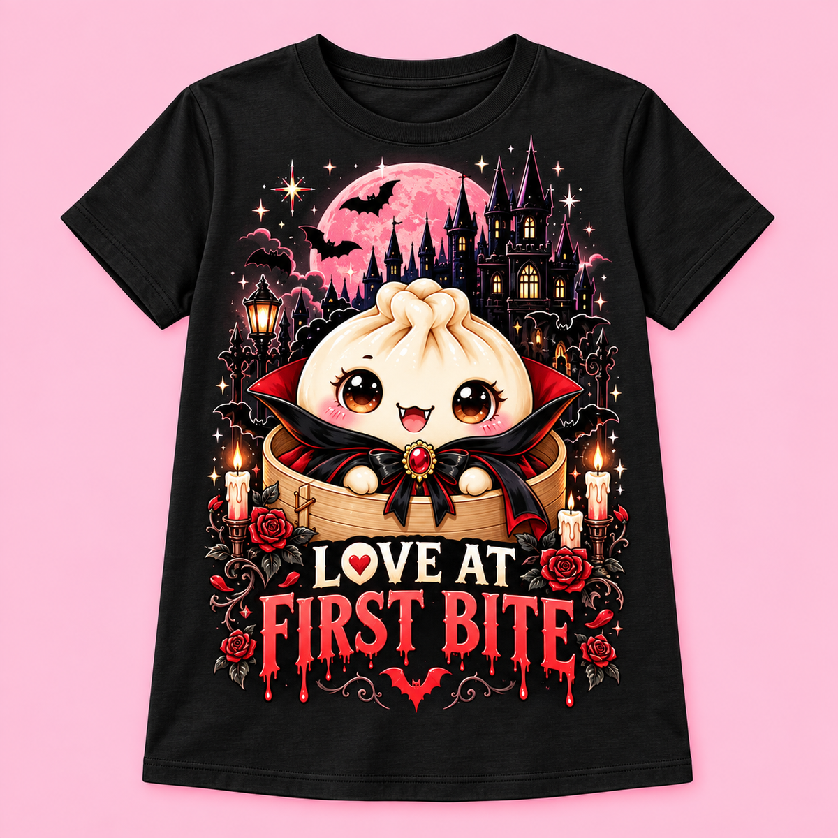 Camiseta Vampire Dumpling negra