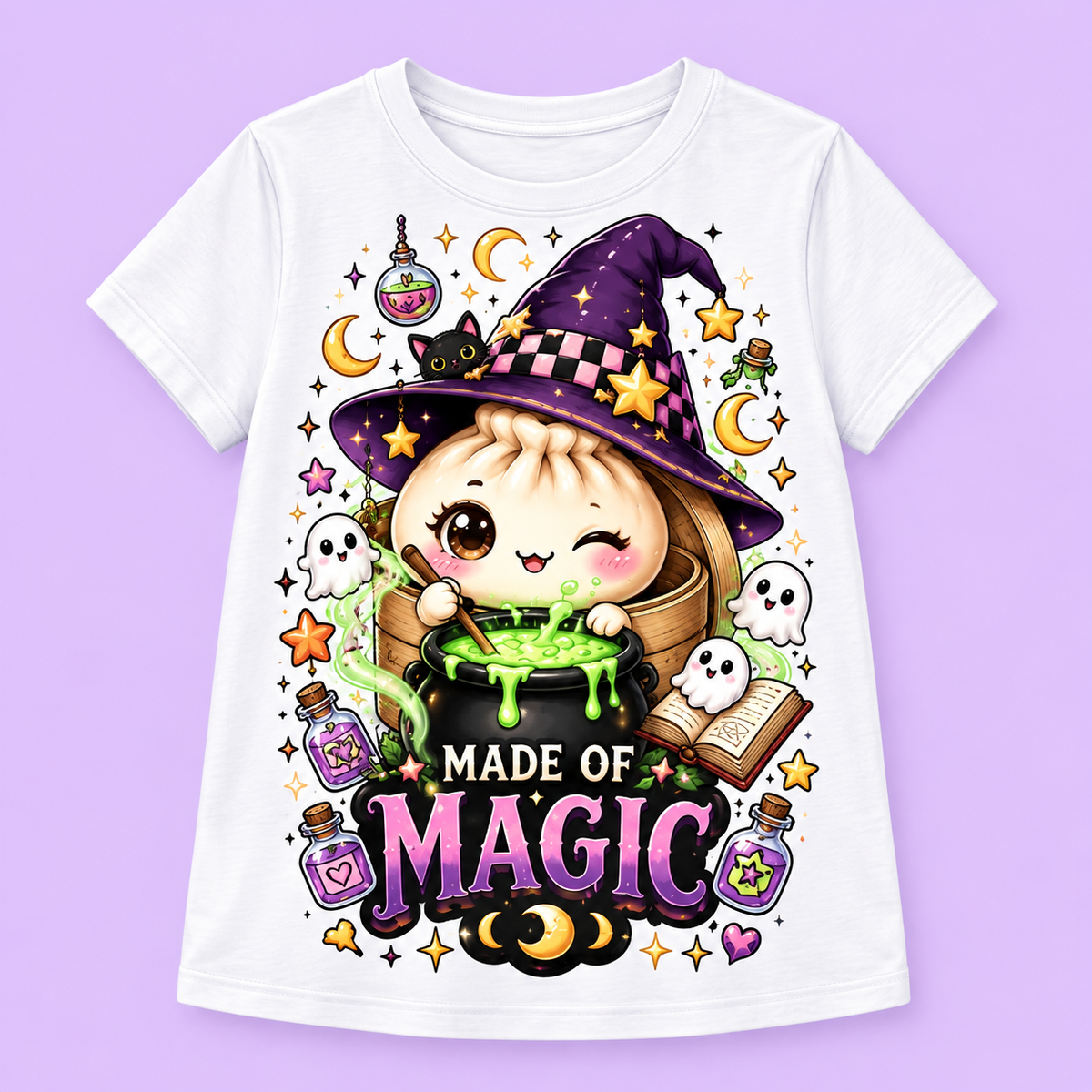 Camiseta Witchy Dumpling blanca