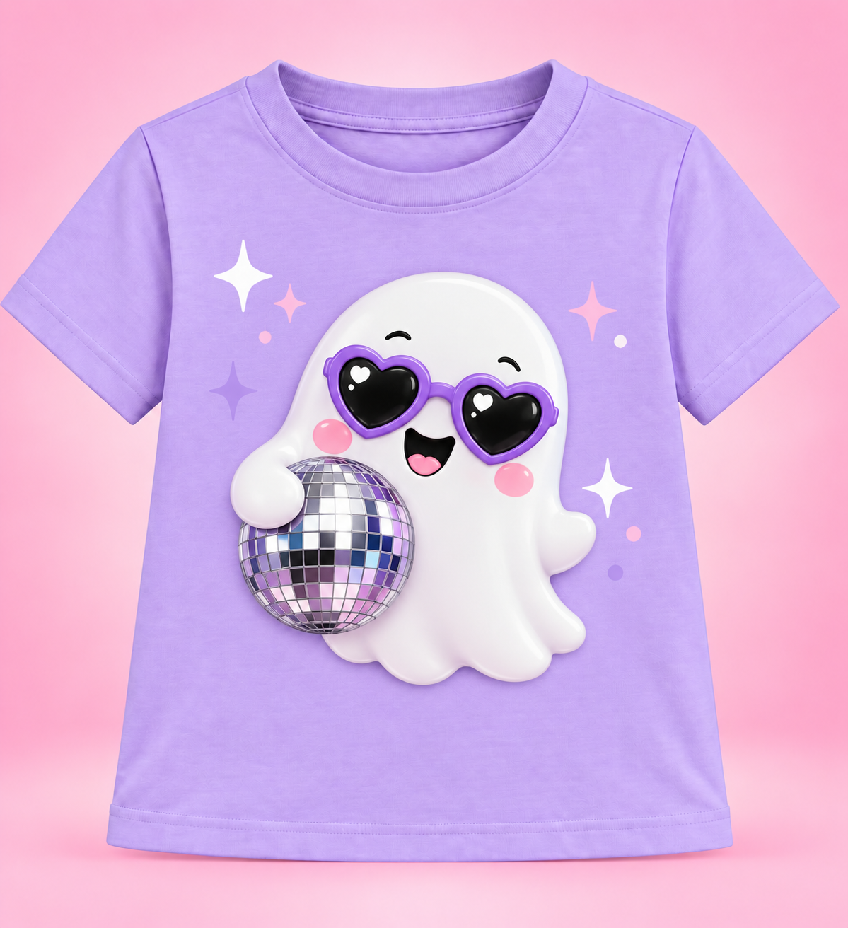 Camiseta Disco Boo lila