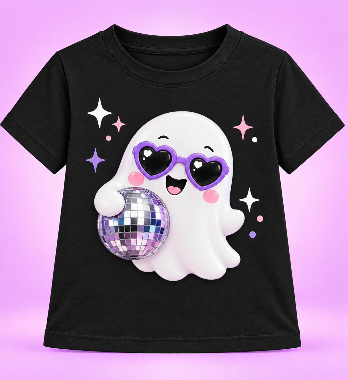 Camiseta Disco Boo negra