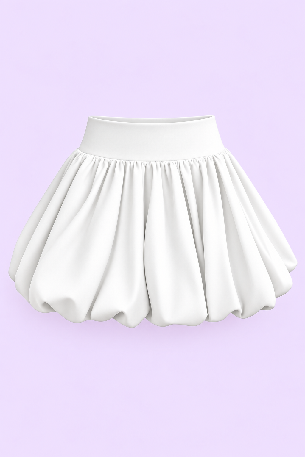 Falda globo blanca para niña