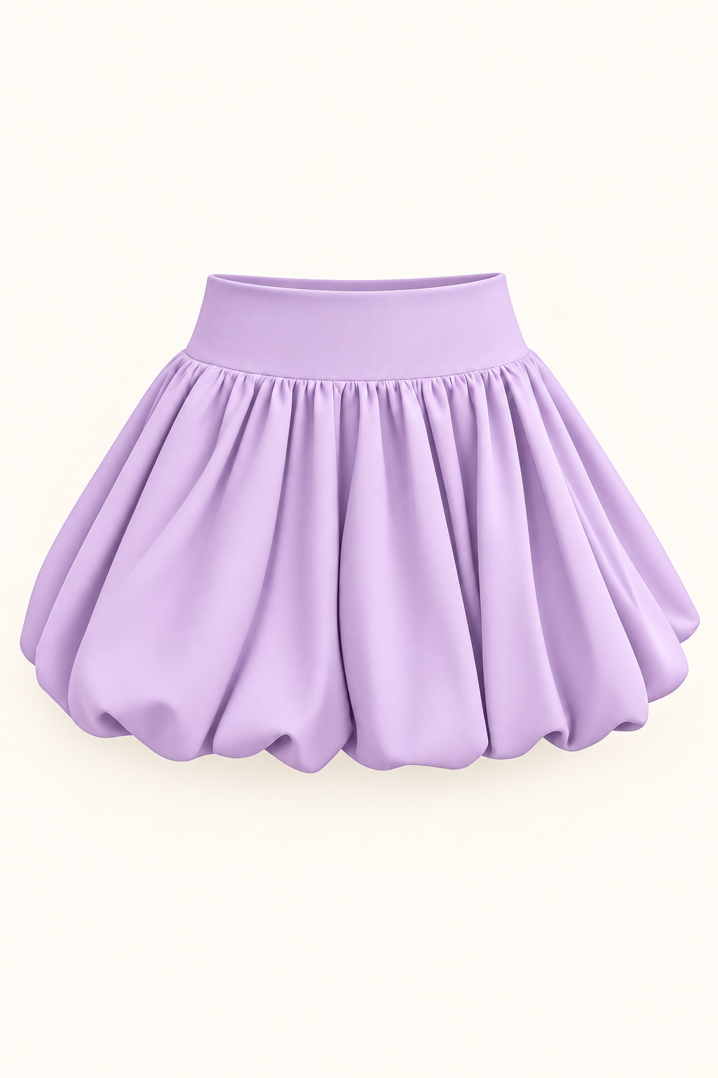 Falda globo lila para niña