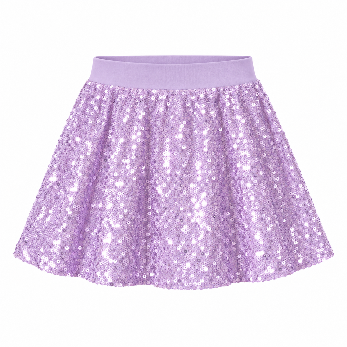 Falda Lilac Spark de lentejuelas lila pastel para niña