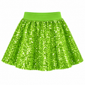 Falda Lime Spark de lentejuelas verde lima para niña