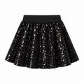 Falda Midnight Spark de lentejuelas negro para niña