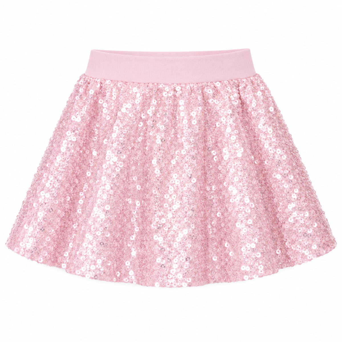 Falda Pink Spark de lentejuelas rosado pastel para niña