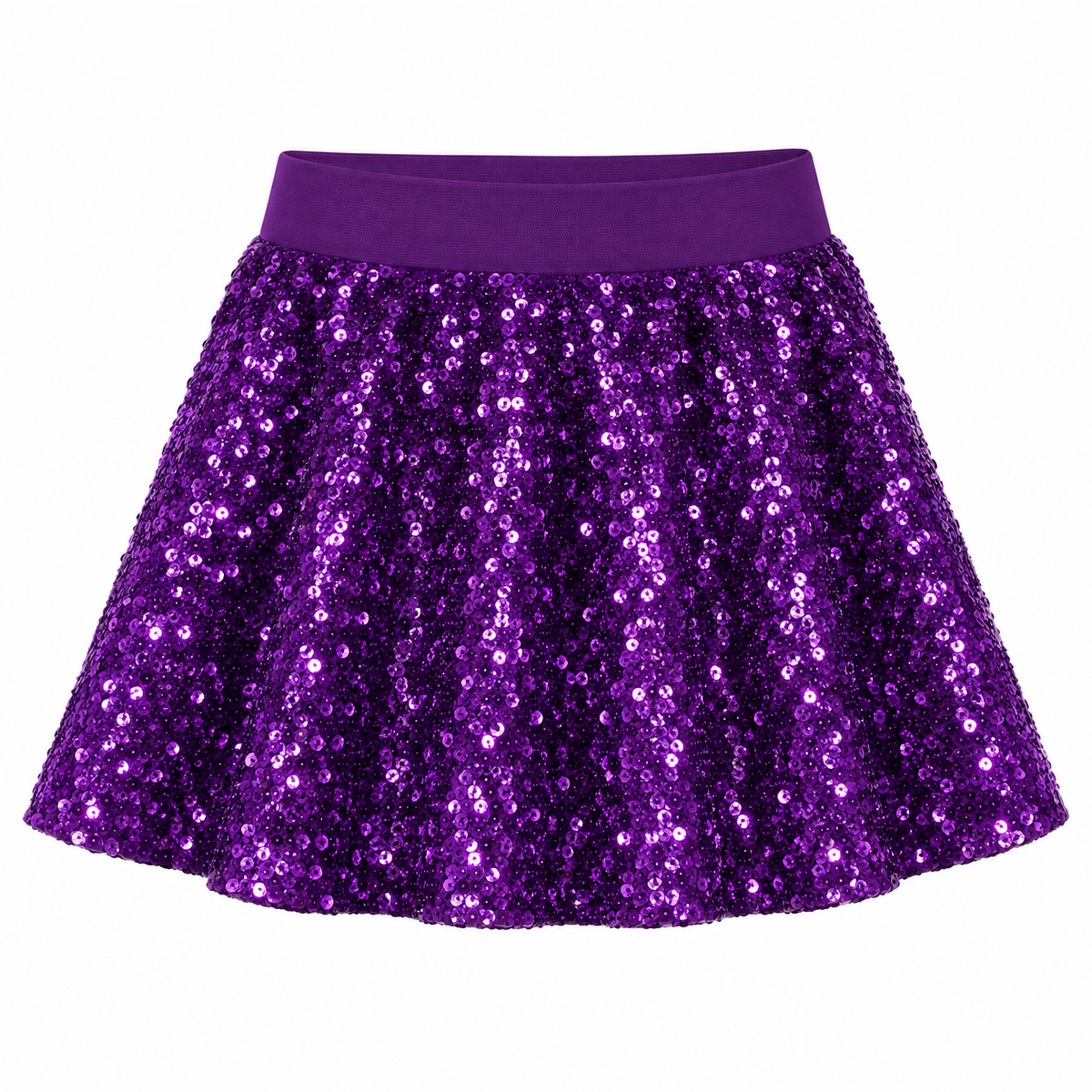 Falda Purple Spark de lentejuelas moradas para niña