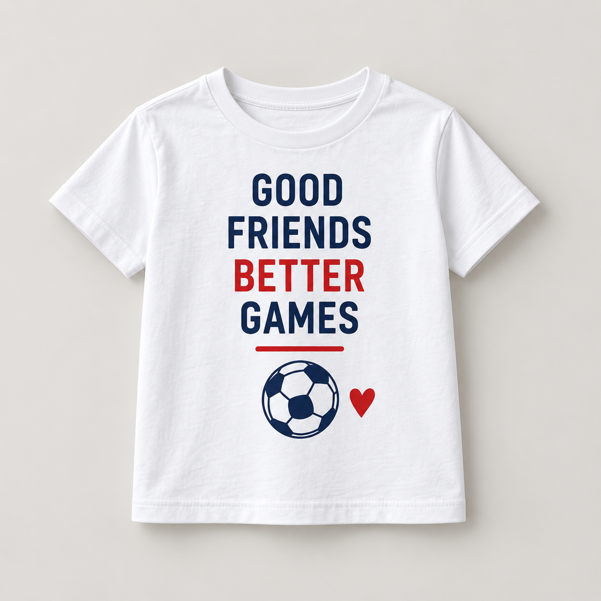 Camiseta Good Friends Better Games color Blanco