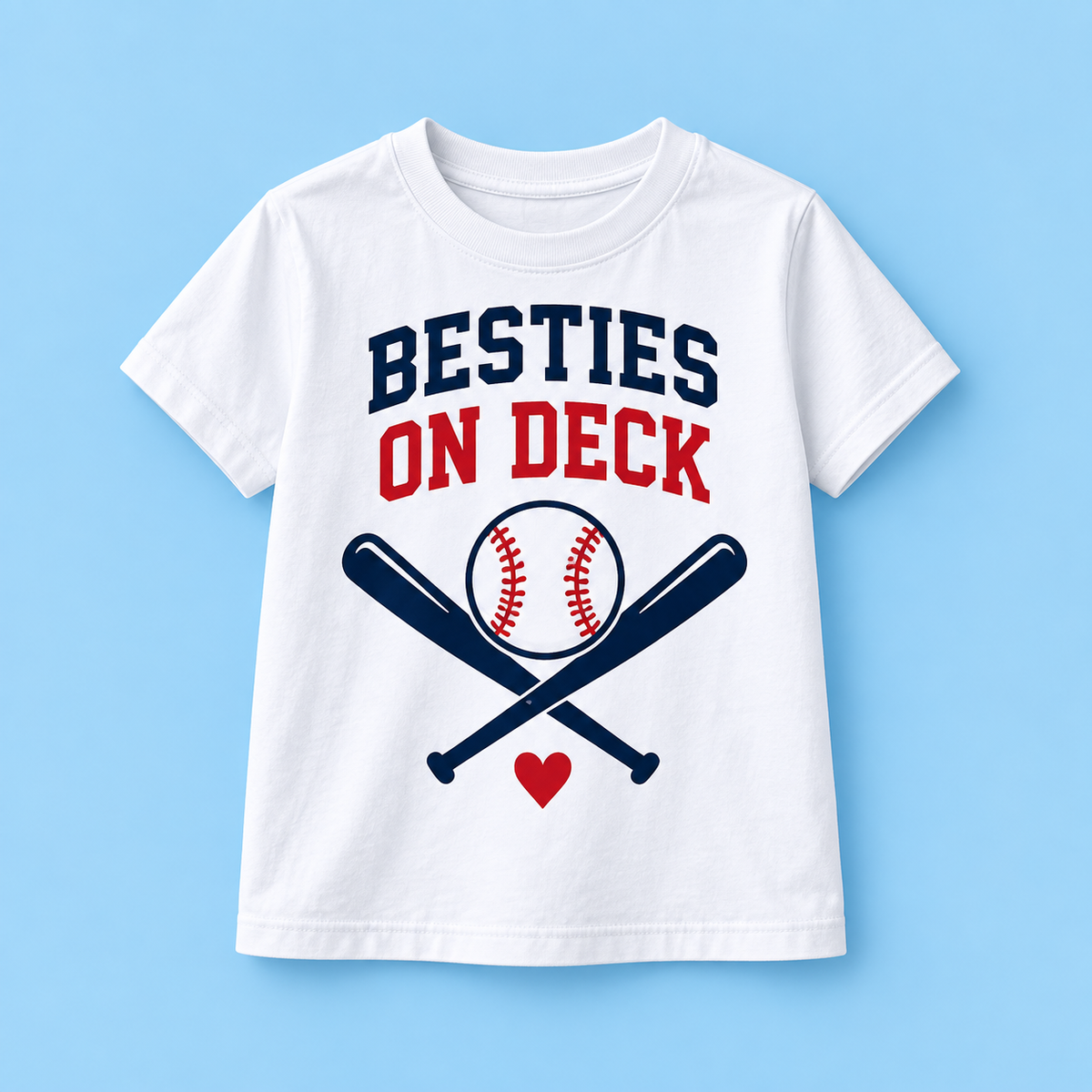 Camiseta Besties on Deck color Blanco