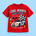 Camiseta Cool Hearts Racing Club color Rojo