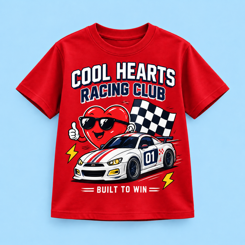 Camiseta Cool Hearts Racing Club color Rojo