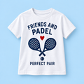 Camiseta Friends & Padel Perfect Pair color Blanco