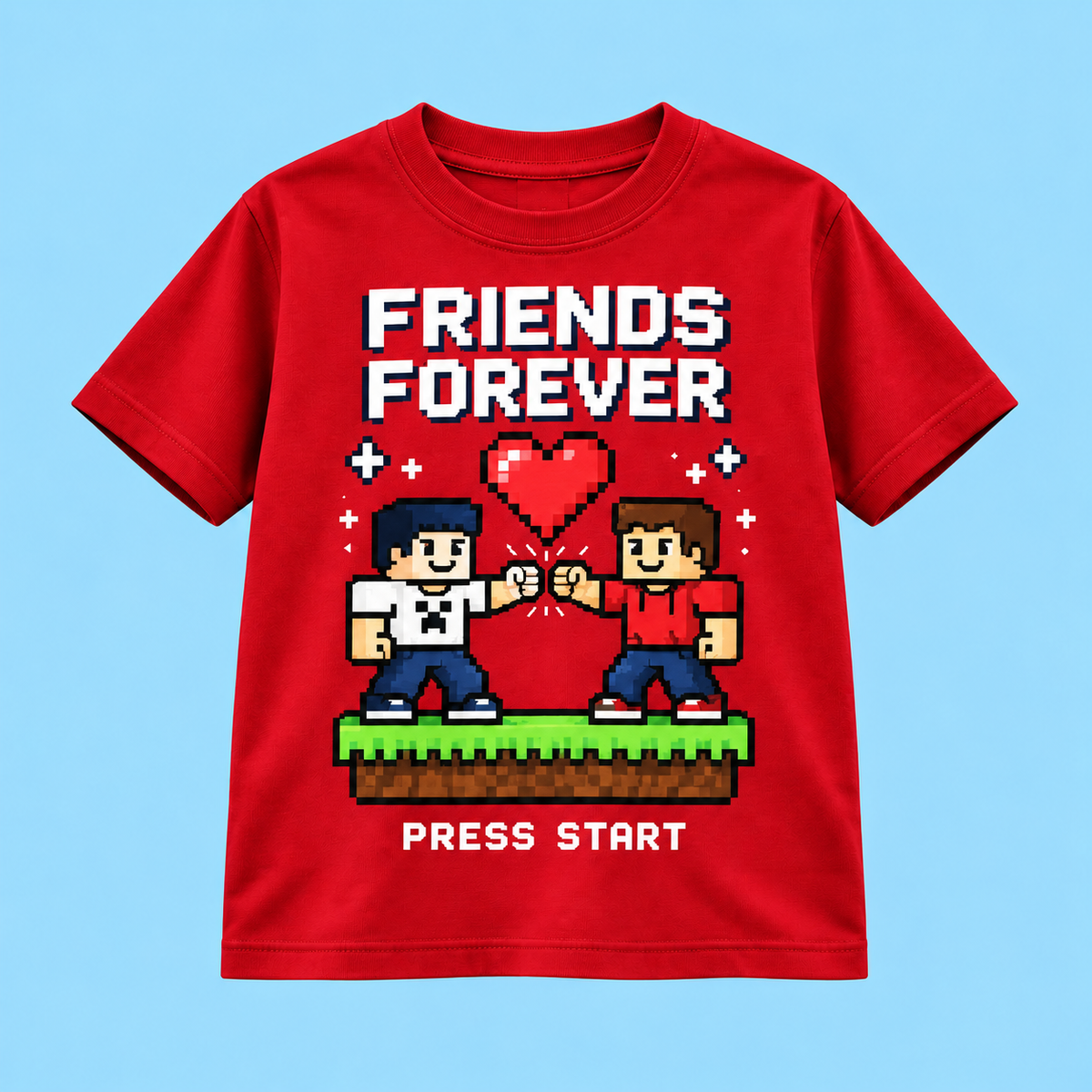 Camiseta Friends Forever Gamer color Rojo