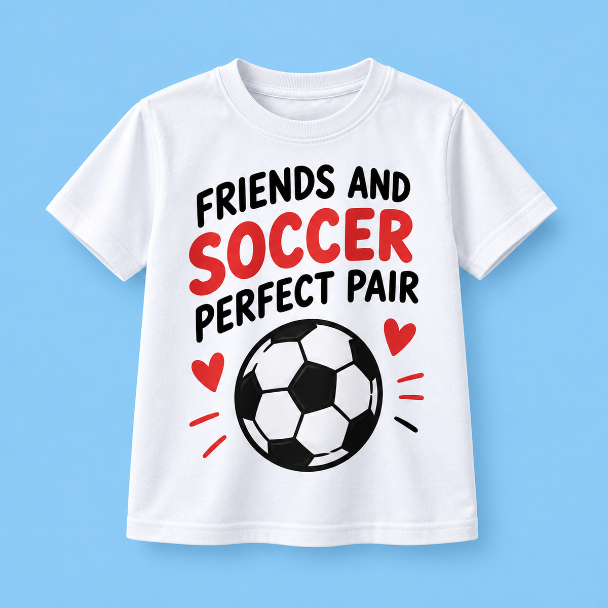 Camiseta Friends & Soccer Perfect Pair color Blanco