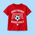 Camiseta Good Friends Bigger Goals color Rojo