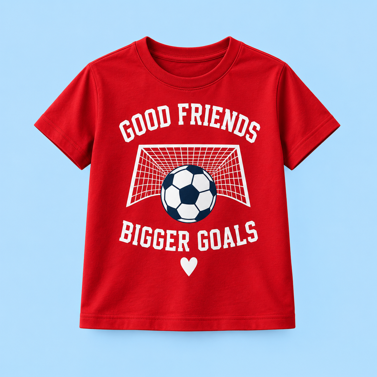 Camiseta Good Friends Bigger Goals color Rojo