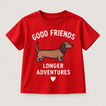 Camiseta Good Friends Longer Adventures color Rojo