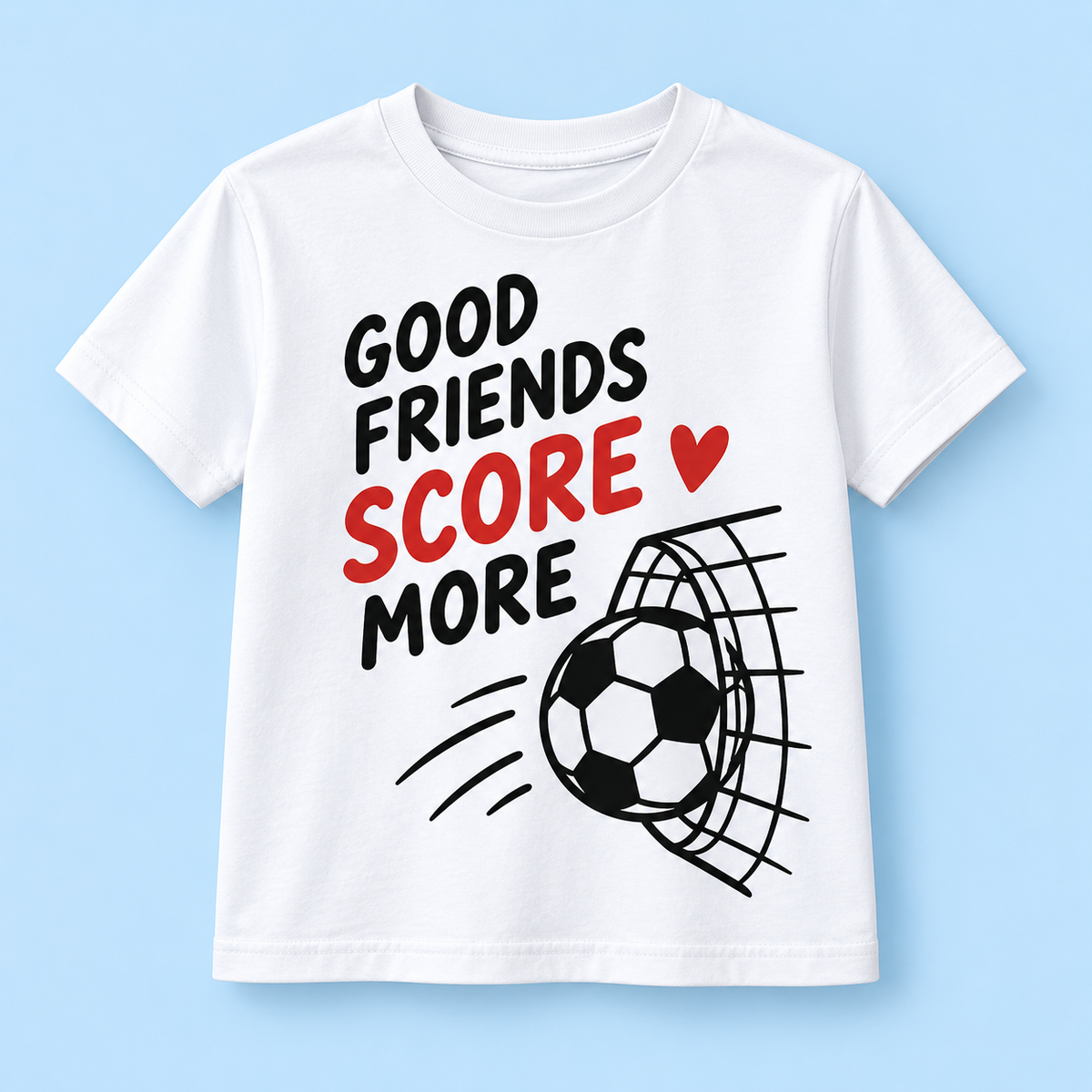 Camiseta Good Friends Score More color Blanco