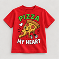 Camiseta Pizza My Heart color Rojo