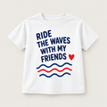 Camiseta Ride the Waves color Blanco