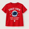 Camiseta Space Crew color Rojo