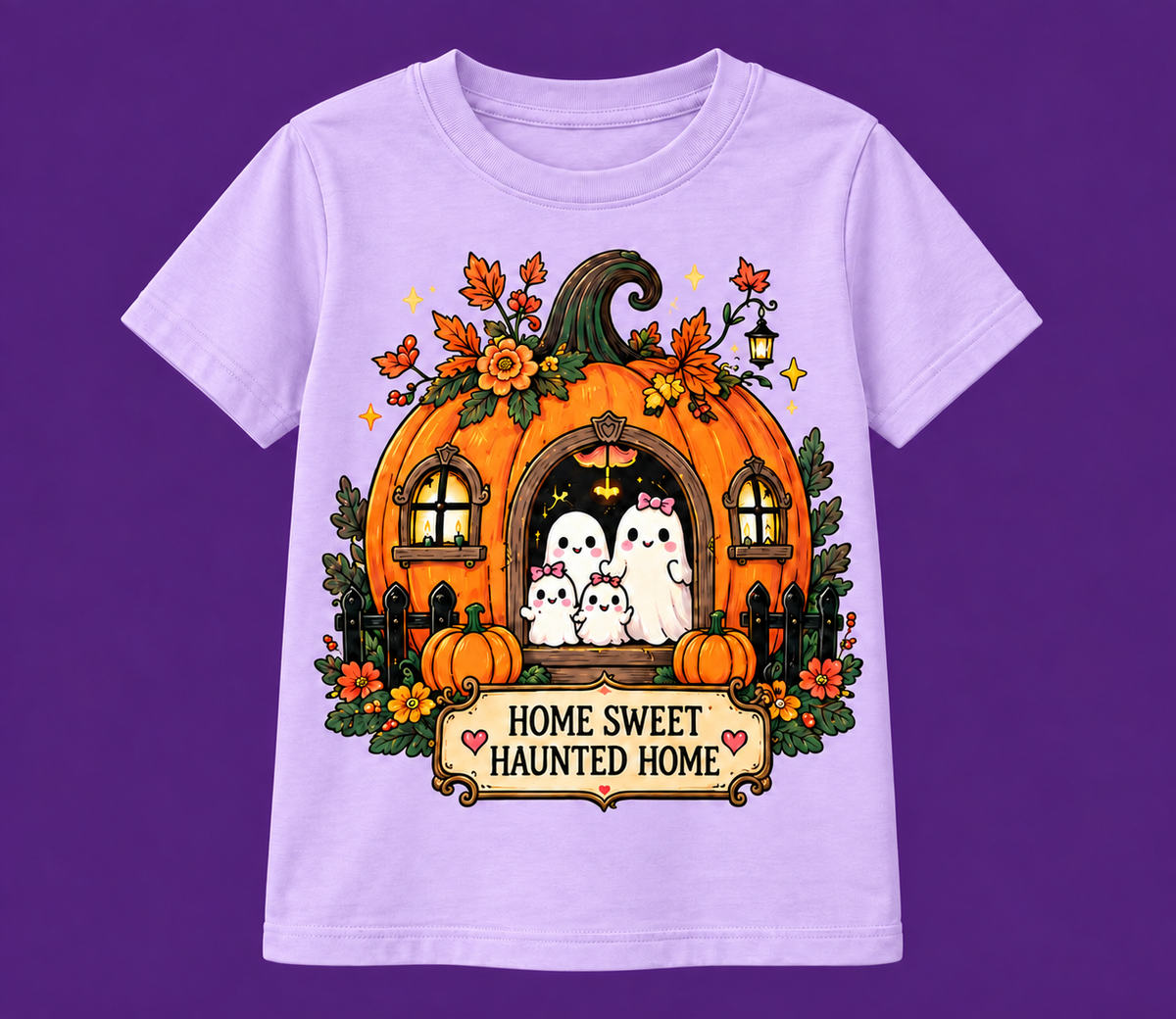 haunted home retro lilac