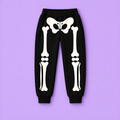 Jogger negro de esqueleto para niño