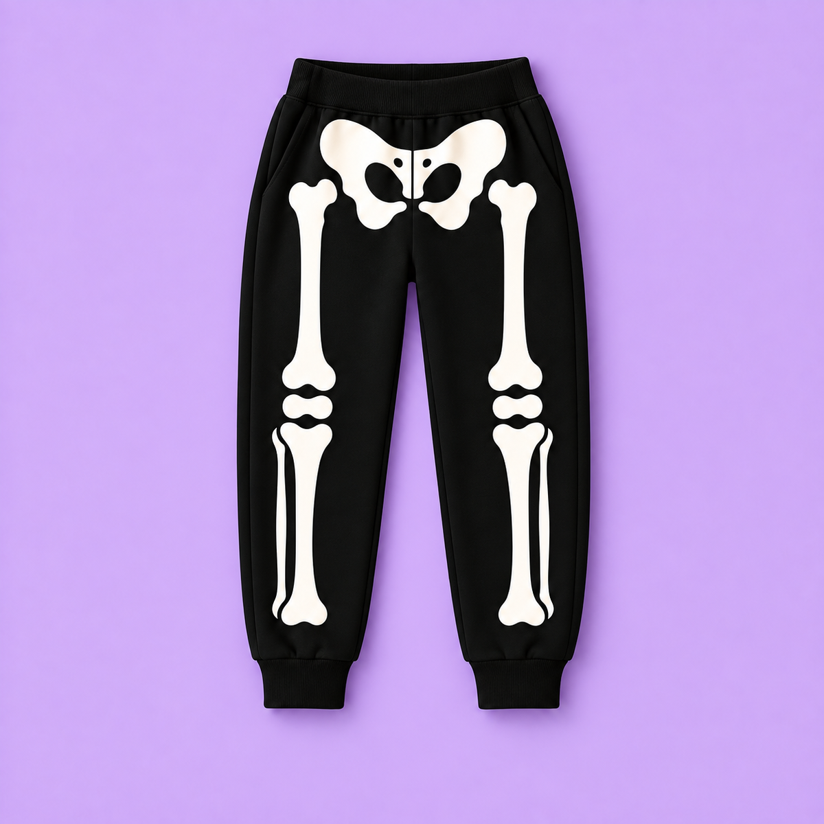 Jogger negro de esqueleto para niño