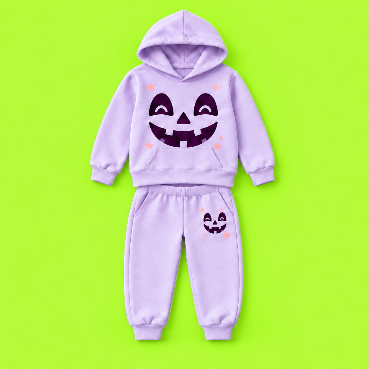 Set completo Jogger Pumpkin Pop Lila; piezas vendidas por separado
