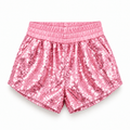 Short de lentejuelas rosado para niña