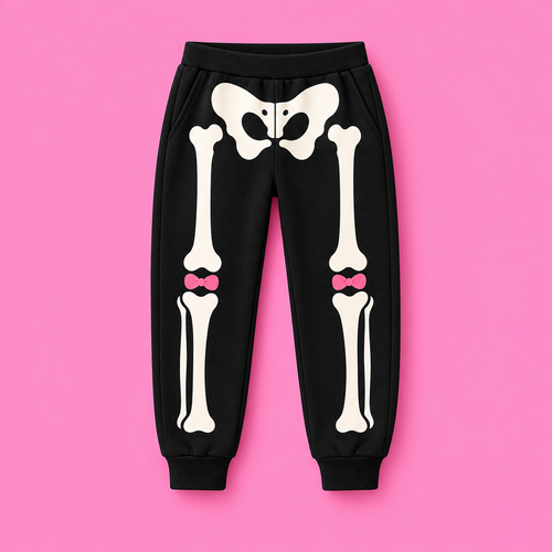 Jogger Sweet Skeleton Negro solo