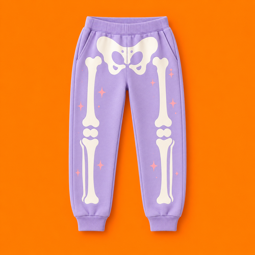 Jogger Sweet Skeleton Lila solo