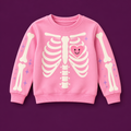 Hoodie o buzo complementario de Jogger Sweet Skeleton Rosa