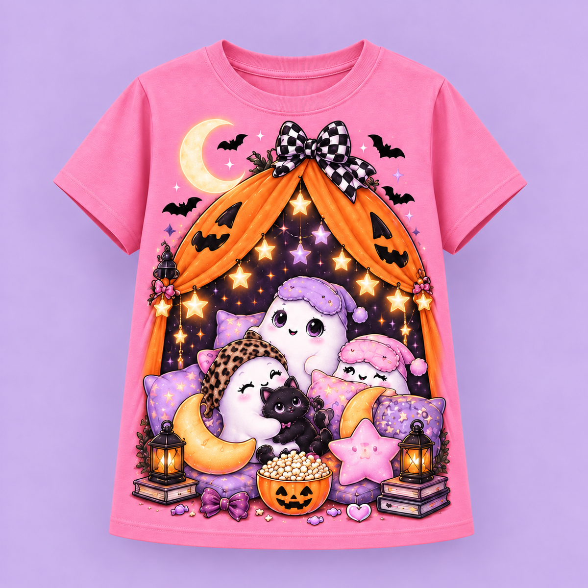 spooky sleepover pink