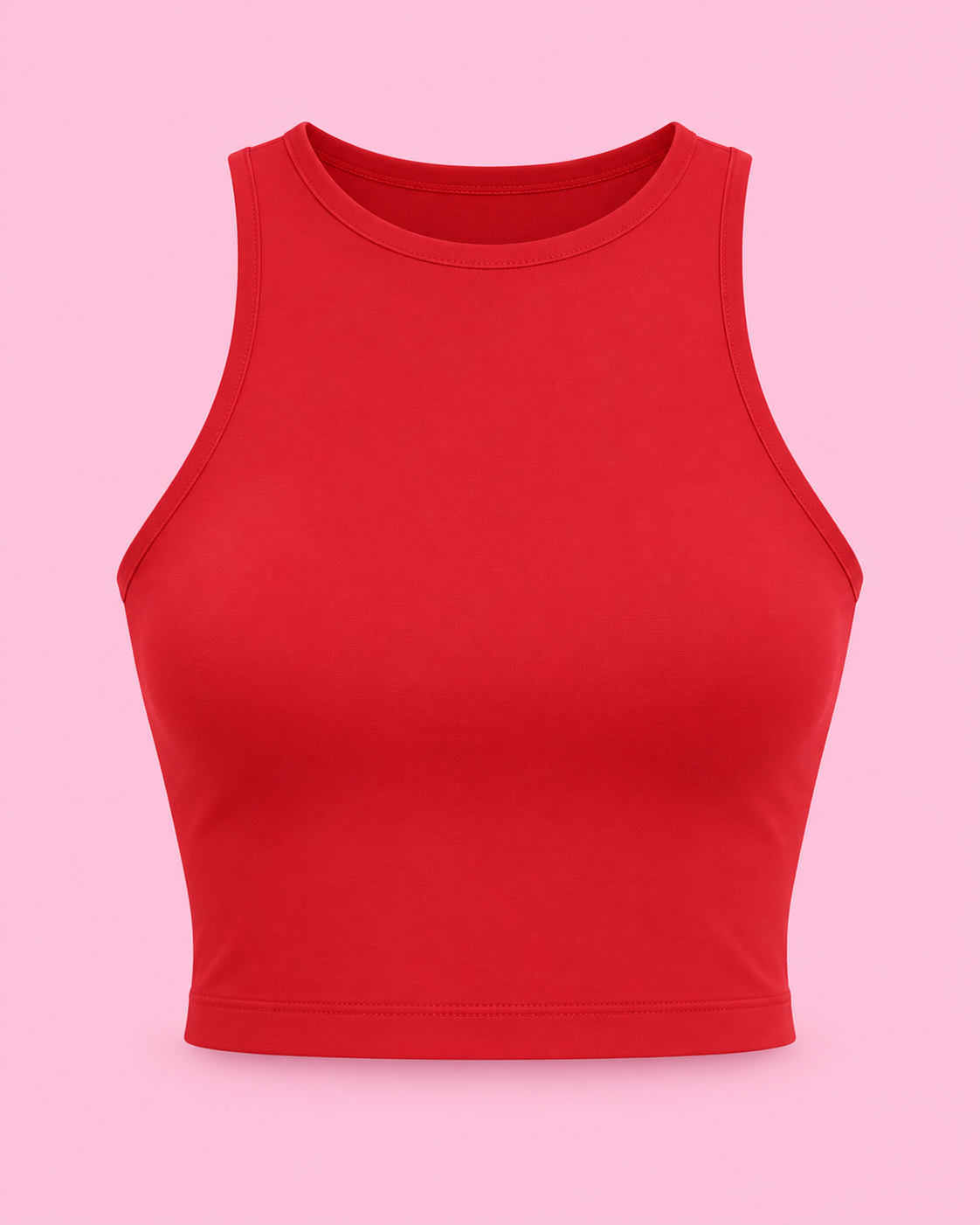 Top liso rojo