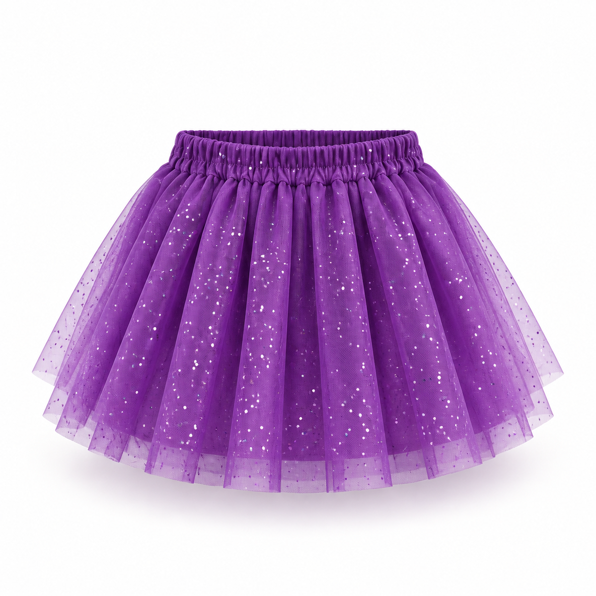 Tutú sparkle morado para niña
