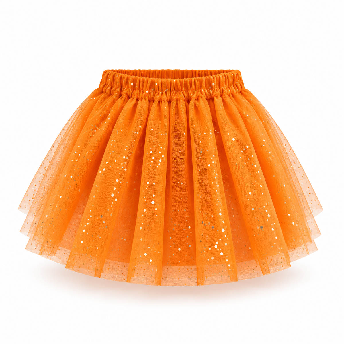 Tutú sparkle naranja para niña