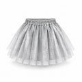 Tutú sparkle plateado para niña