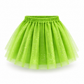 Tutú sparkle verde-lima para niña